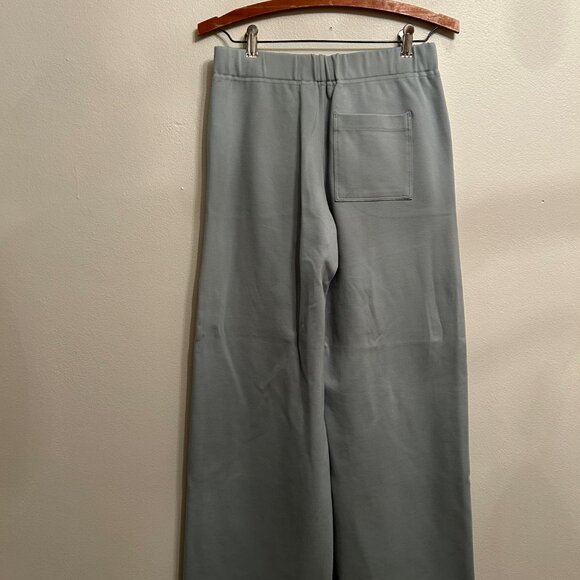 Madewell Pale Celadon Ponte Wide-Leg Pants, S - Picture 5 of 6